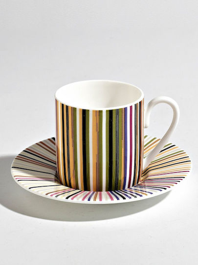 Missoni Streifen Jenkins 156 Espresso Tasse Untertasse
