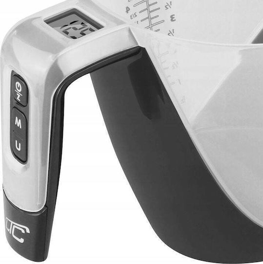 LTC Audio Digitale Küchenwaage mit schwarzem Krug