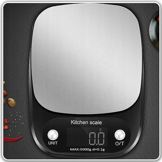 LTC Audio Digitale Küchenwaage bis 5kg Silber