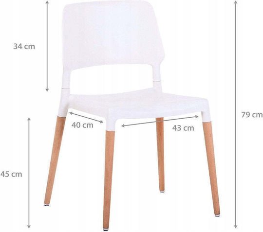 Wooden Dining Chair White