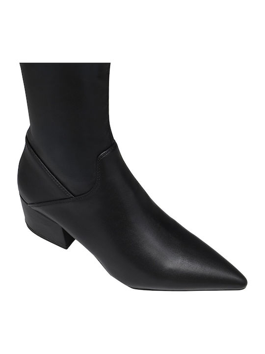 Leder Damenstiefel Schwarz