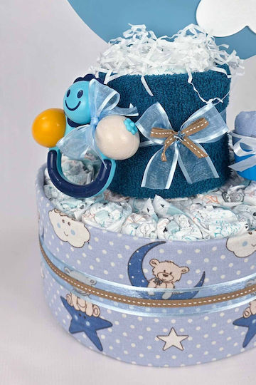 Dama Koupa Handgemachte Windeltorte aus Holz für Jungen