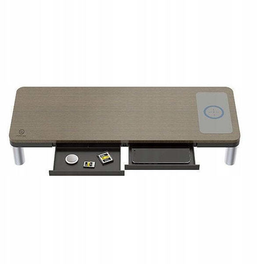 Powerton Ergo Doky Desktop Monitor Stand Grey