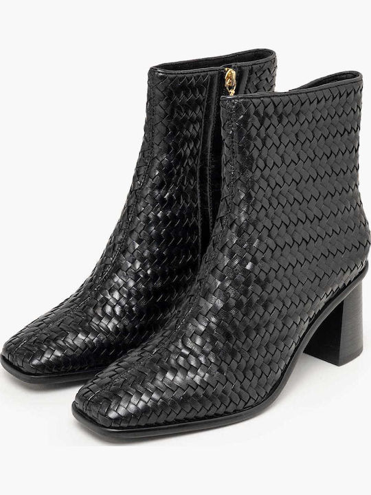 Leather Women's Ankle Boots Black