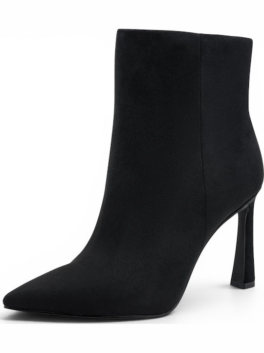 Women's Ankle Boots with High Heel Black
