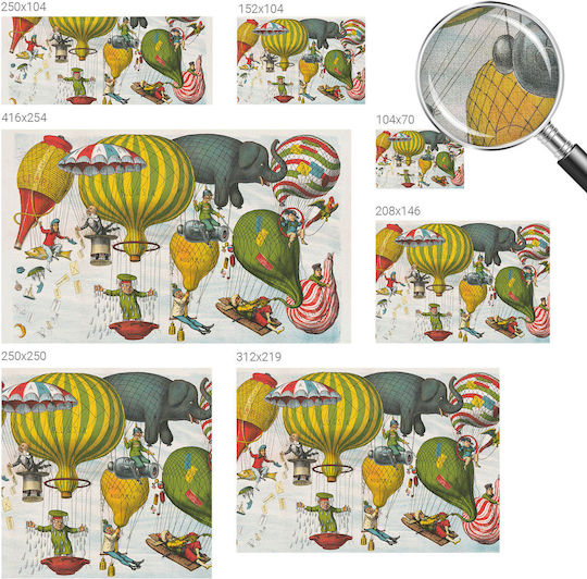Kinder Tapeten Magicstick Bunte Ballons Gefullt Mit Abenteuern 104x70