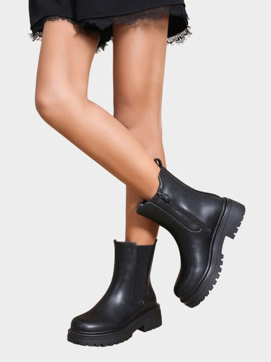 Damen Stiefeletten Schwarz