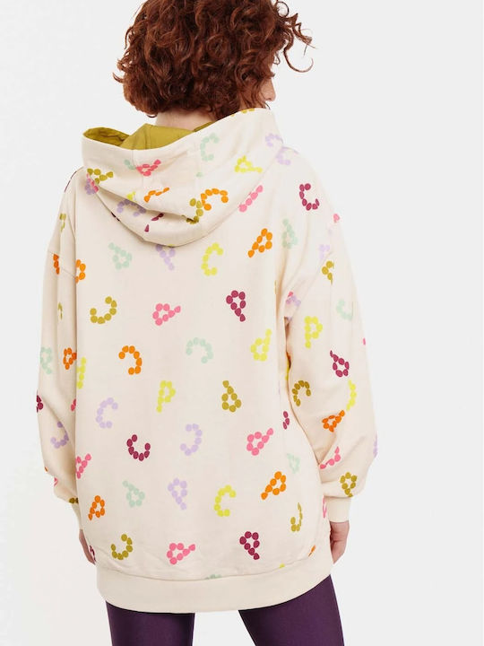 Women's Hooded Sweatshirt Beige