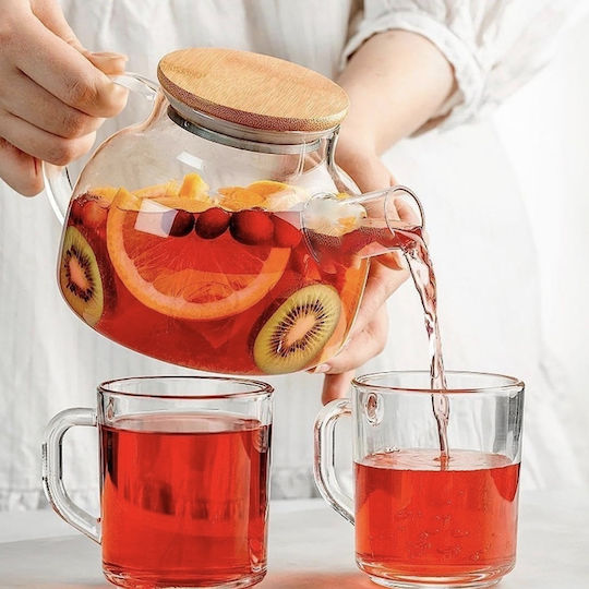 Glass Transparent Teapot 1000ml
