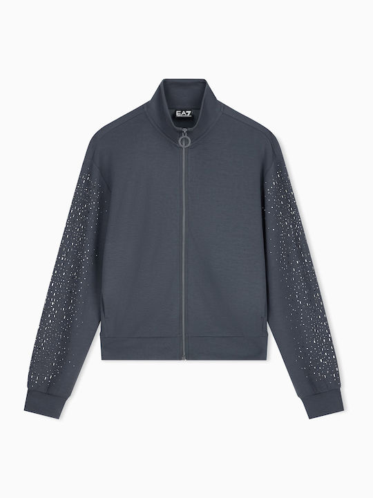 Women's Sweatshirt Cardigan Anthracite