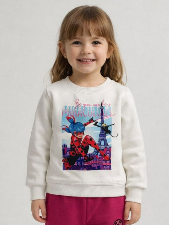 Kids Sweatpants Set Ecru
