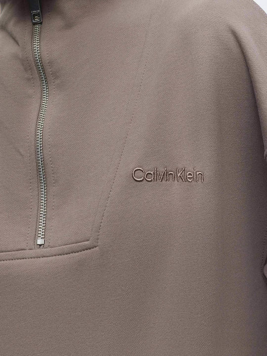 Logo Women's Sweatshirt French Terry Light Brown
