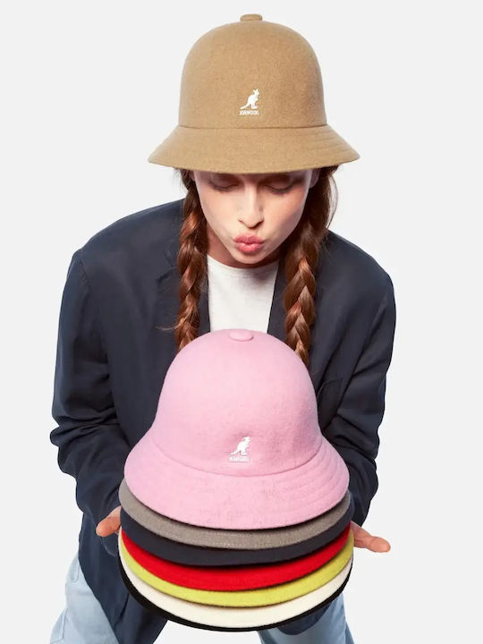 Kangol Вълнена Текстилна Кофа Лилава Шапка