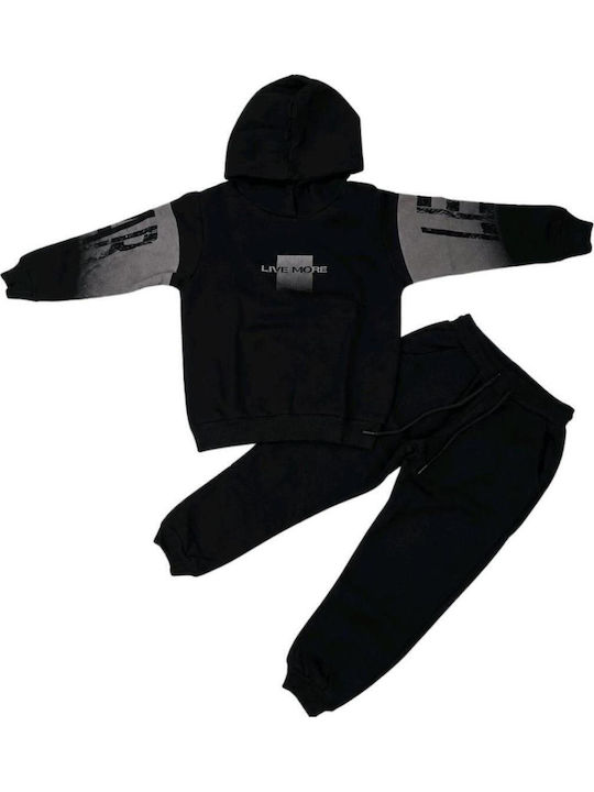 Kids Tracksuit Black 2 Pieces