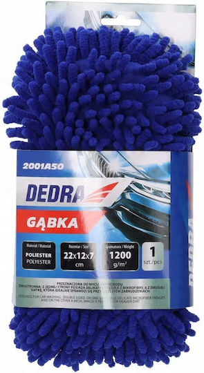 Dedra Кърпичка за почистване с микрофибър за обща употреба синя 22x12см