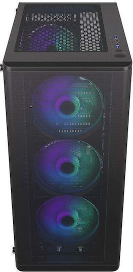Adax DRACO AURA Настолен компютър (i5-12400F/8GB DDR4/500GB SSD/GeForce RTX 5050/W11 Home)