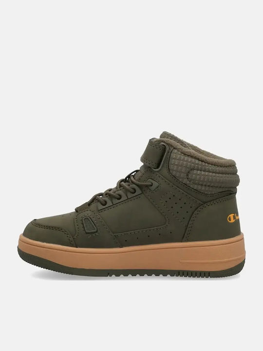 Anatomische Kinderstiefel mit Schnürsenkeln Khaki