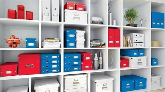 Leitz Metallische Aufbewahrungsbox mit Deckel Rote 37x28,1cm
