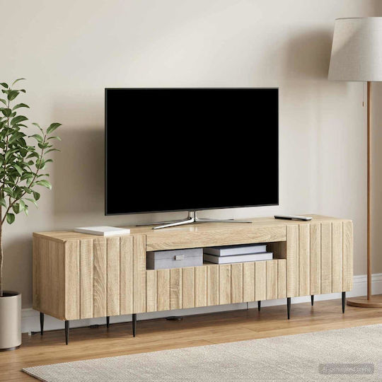 Dulap pentru televizor cu iluminare LED Stejar Sonoma L153xA35xÎ43cm
