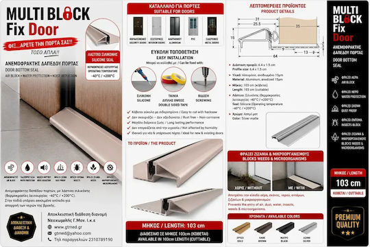 Multi Block Door Draft Stopper Wind Blocker-Water Blocker Draft Stopper Door