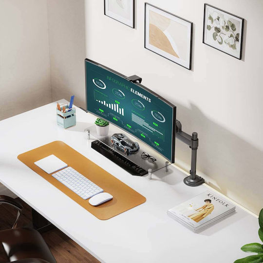 North Bayou H100G Desk Mounted Monitor Stand up to 35" with Extension Arm
