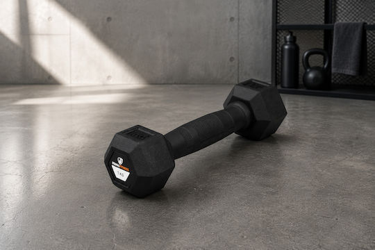 MegaFitness Dumbbell Hexagon Rubber 1 x 4kg