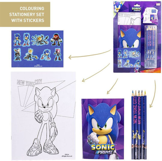 Sonic Σετ Ζωγραφικής 5τμχ