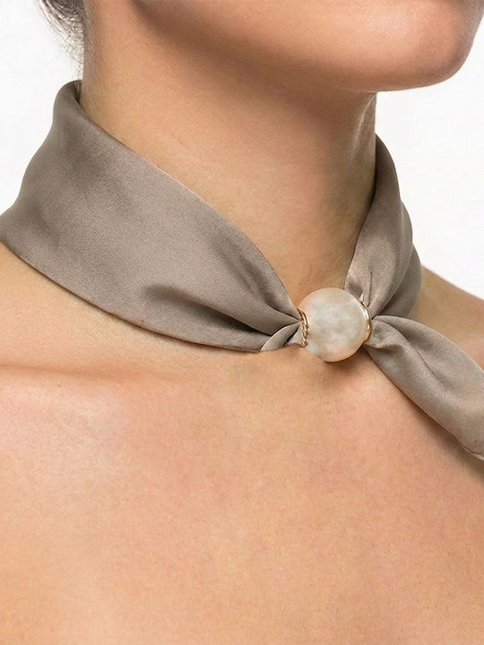 Gift-Me Women's Silk Shawl Brown