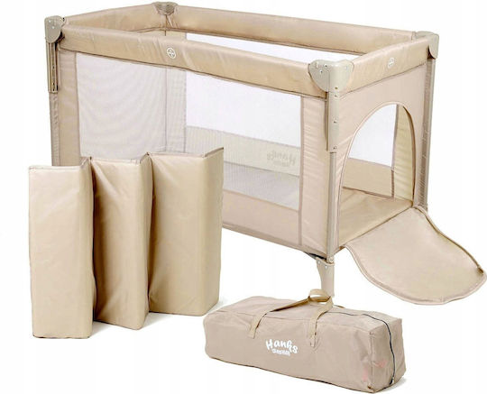 2 Level Playpen with Mattress Beige 126x73cm