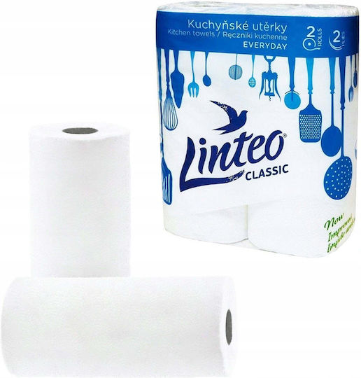 Linteo Кухненска Хартия 2 Рола 2 Опаковки (196гр/Ролка)