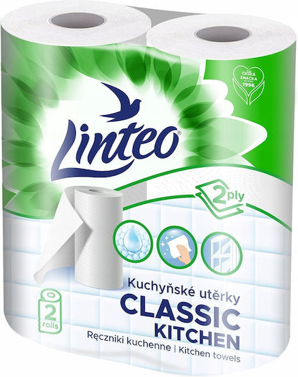 Linteo Кухненска Хартия 2 Рола 2 Опаковки (196гр/Ролка)