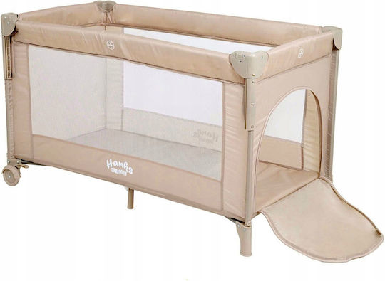 2 Level Playpen with Mattress Beige 126x73cm
