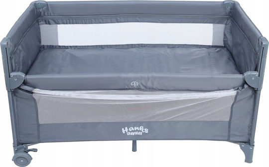 Hanks Kids Laufstall 2 Ebenen mit Matratze Graue 73cm