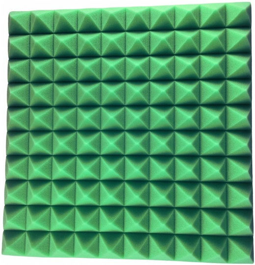 3D Wall Panels Foam Adhesive with Glue Green 50x50x5cm 10 Pieces