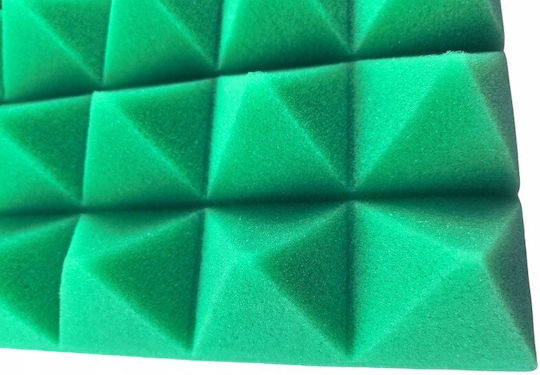 3D Wall Panels Foam Adhesive with Glue Green 50x50x5cm 10 Pieces