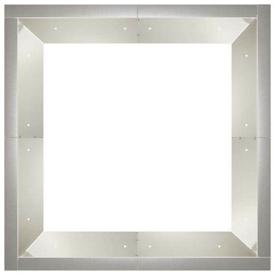 vidaXL Garden Fencing Material Made of Steel 100x100x50cm 4 Pieces Silver