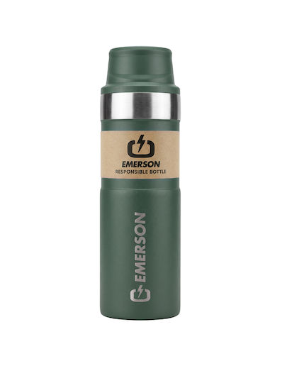 Emerson Thermos Bottle Plastic / Stainless Steel BPA Free 450ml Eco-Friendly