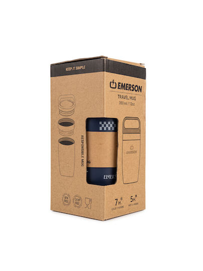 Emerson Thermos Bottle Plastic / Stainless Steel BPA Free 350ml Eco Friendly