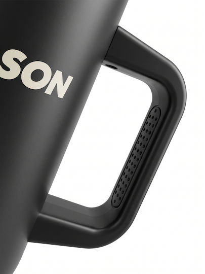 Emerson Handled Tumbler Thermos Plastic / Stainless Steel BPA Free 1.2L Emerson Travel Thermos With Straw 1200 Ml With Straw and Handle