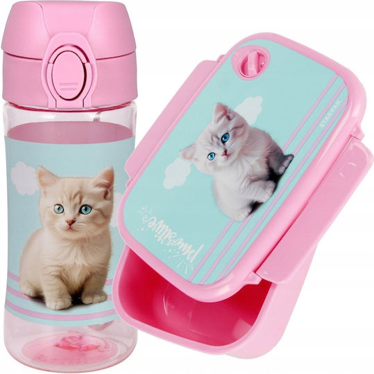 Starpak Kinderlebensmittelbehälter Abendessen-Set Hello Kitty 0.45 Liter Rosa