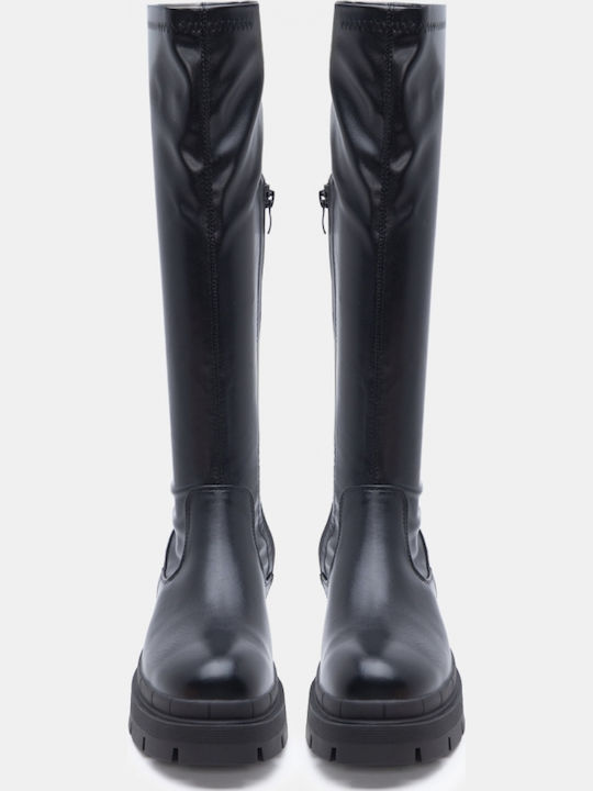 Wildleder Damenstiefel Schwarz