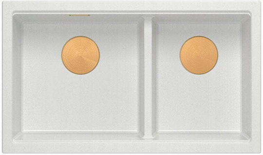 GraniteQ Logan Поддръжка 76x45см Бял GraniteQ Logan Поддръжка 76x45см Бял
