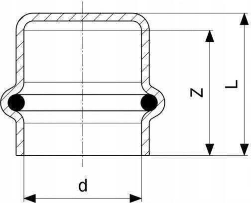 Viega Viega Profipress Τάπα 28mm Χαλκό Sc-contur