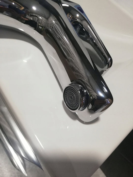 Hydroland Retro Waschbeckenarmatur Silber