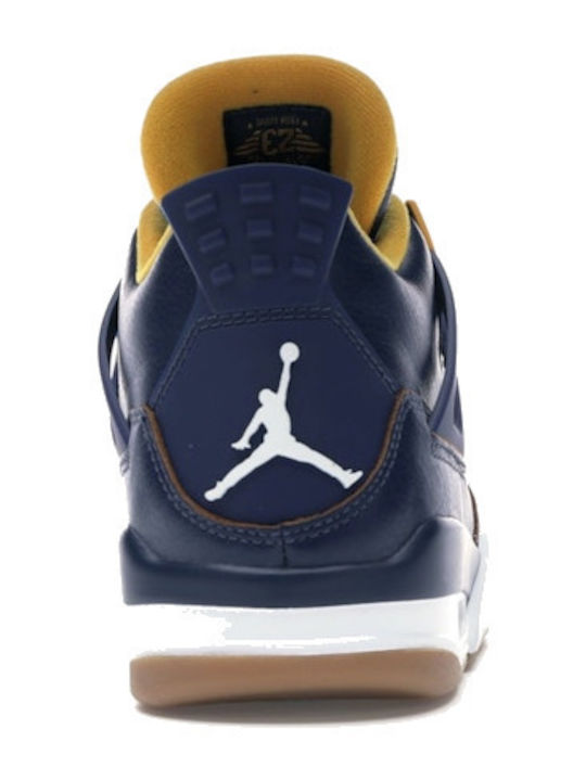 Air  4 Retro Dunk From Above Männliche Sneakers Blau