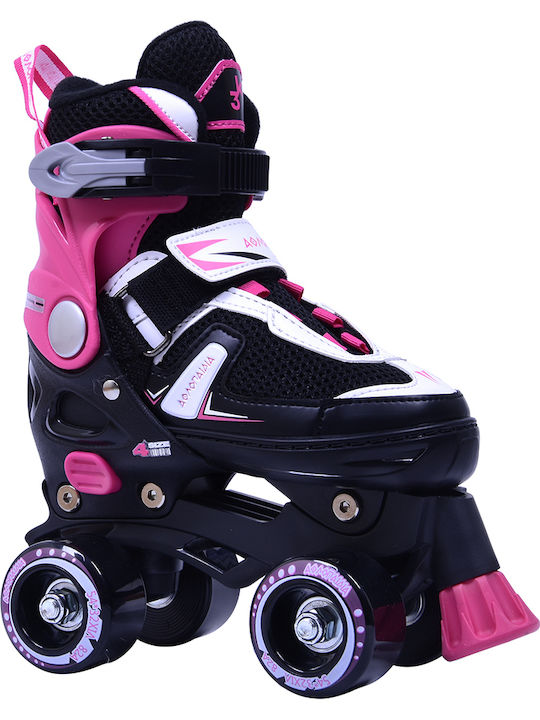 Αθλοπαιδιά 002.1088/K/29 Inline Αυξομειούμενα Rollers Φούξια Παιδικά