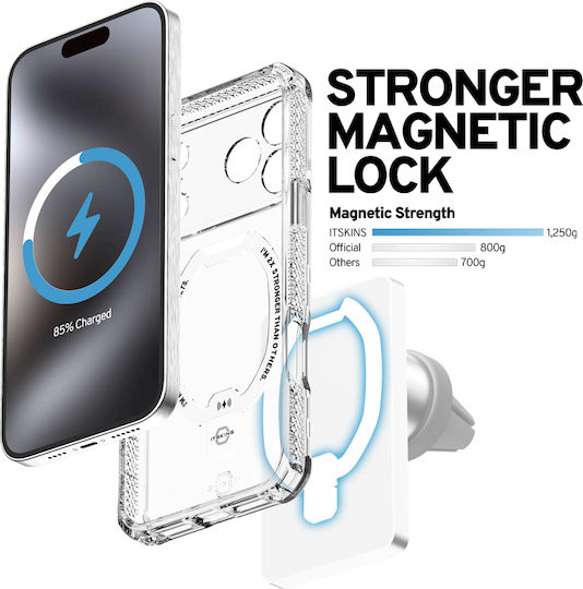 Itskins Hybrid R Clear Stand With Magsafe Clear iPhone 18 Pro Max/17 Pro Max Mobile Phone Case