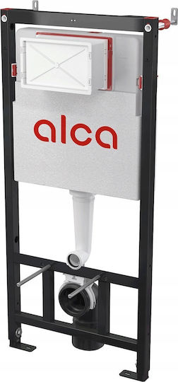 Alcadrain Built-in Plastic Toilet Flush Rectangular Low Pressure Black