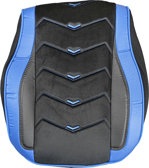Калъфи За Автомобилни Седалки Iveco Stralis Hi-way 2005-2019 Еко Кожа Алкантара Стил Вложки Черен Син