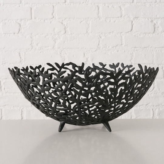 MSA MSA Dekorative Schale Metall Schwarz 41x41x18cm